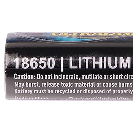 3,400 MAh 18650 Retail Blister-Carded Batteries (Single Pack)